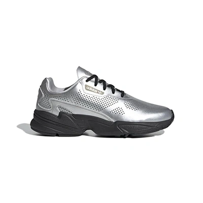 Adidas Originals Falcon Alluxe W Sneakers In Silver Leather