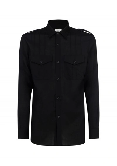 Saint Laurent Shirt In Noir
