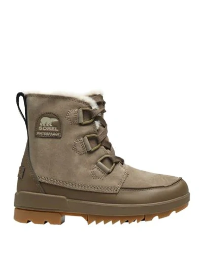 Sorel Ankle Boots In Dove Grey