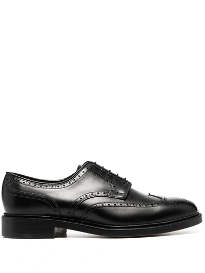 Polo Ralph Lauren Brenton Wingtip Shoes In Black