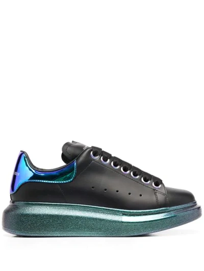 Alexander Mcqueen Metallic Sole Chunky Trainers In Black