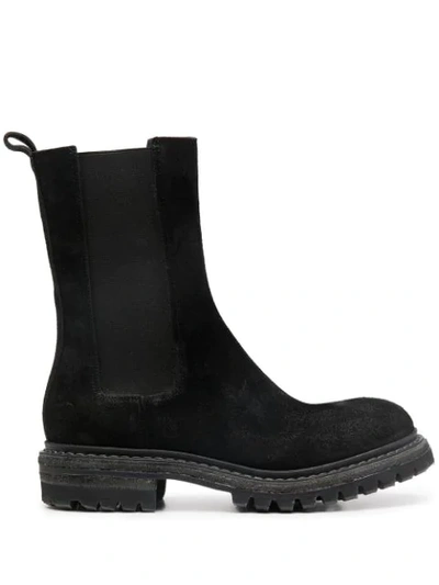 Del Carlo Chelsea High-ankle Boots In Black