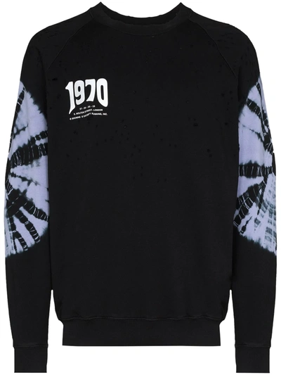 Satisfy X 50 Years 1970 Print Sweatshirt In Black
