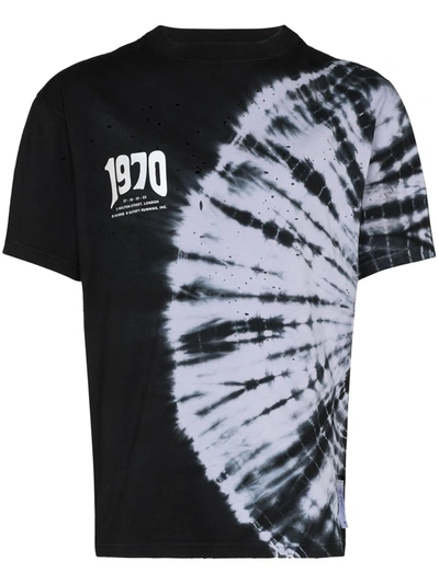 Satisfy X 50 Years 1970 Tie-dye T-shirt In Black