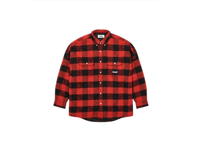 Pre-owned Palace  Quilt Mit Plaid Shirt Red