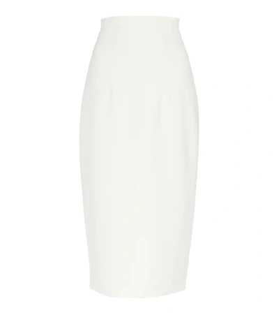 Safiyaa Women's Eliza Denim Pencil Skirt In White