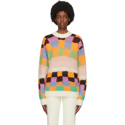 Erl Reversible Multicolor Alpaca & Mohair Sweater In 1 Multi
