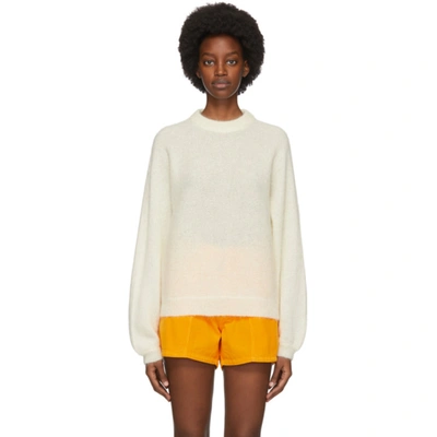 Erl Off-white Mohair & Alpaca Sweater In 3 Off White