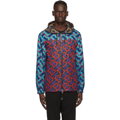 Burberry Ainthorpe Hooded Tb-print Shell Jacket In Multicolour