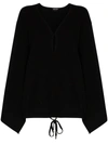 Tom Ford Cashmere Kimono-sleeve Sweater In Black