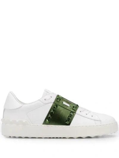 Valentino Garavani Rockstud Untitled Sneakers In White