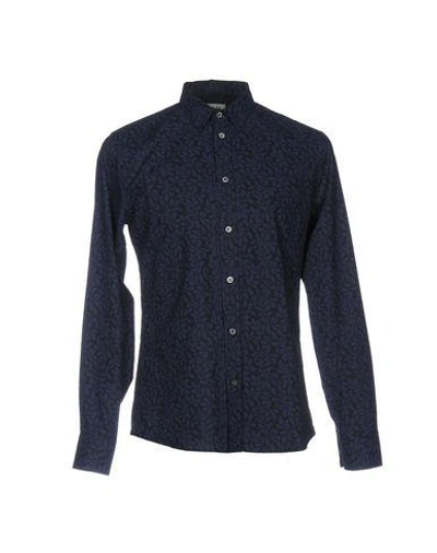 Paul & Joe Patterned Shirt In Dark Blue