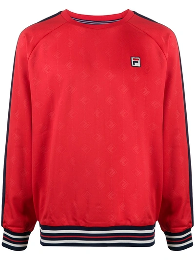 Fila Logo-print Sweatshirt In Red