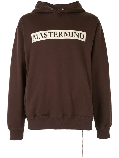 Mastermind Japan Logo-print Cotton Hoodie In Brown