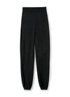 St John Wool And Silk Leisure Knit Pant In Black