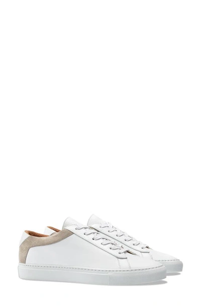 Koio Men's Capri Leather Low-top Sneakers In Bianco