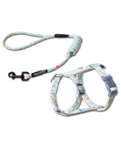 Touchcat 'radi-claw' Durable Cable Cat Harness And Leash Combo In Sky Blue