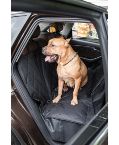 Pawsmark Dog Hammock Back Seat Cover Protector In Black