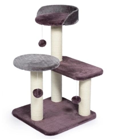 Prevue Pet Products Kitty Power Paws Play Palace 7301 In Plum