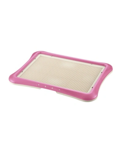 Richell Paw Trax Mesh Training Tray In Pink