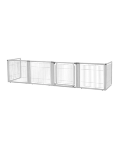 Richell Convertible Elite Pet Gate - 6 Panel In White
