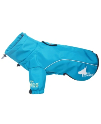 Dog Helios Extreme Softshell Performance Fleece Dog Coat In Blue