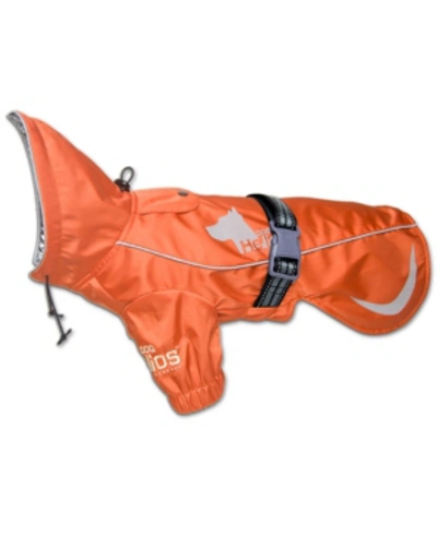 Dog Helios 'ice-breaker' Extendable Hooded Dog Coat With Heat Reflective Tech In Orange