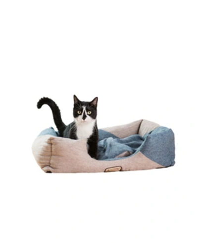 Armarkat Soft Upholstery Cat Bed In Navy