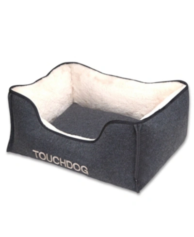 Touchdog 'felter Shelter' Luxury Designer Premium Dog Bed Medium In Gray