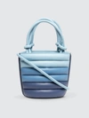 Staud Louie Leather Bucket Bag In Blue