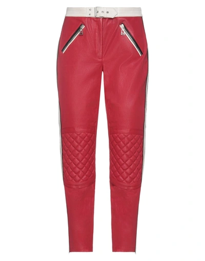Belstaff Pace Leather Trousers In Multicolor