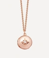 Astley Clarke Mini Biography Locket Necklace In Rose Gold