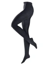 Falke Chain Stretch Tights In Dark Navy