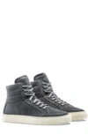 Koio Primo Sneaker In Dark Grey Suede