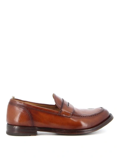 Officine Creative Men's Brown Leather Loafers