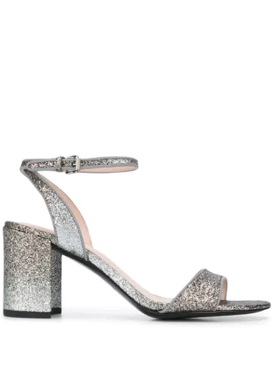 Ash Jet 01 Sandals In Silver Leather