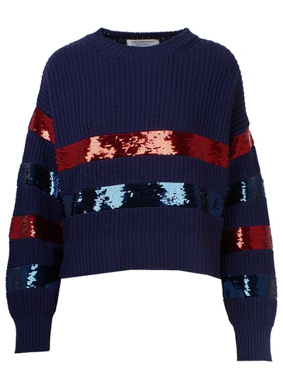 Philosophy Women's Blue Cotton Sweater