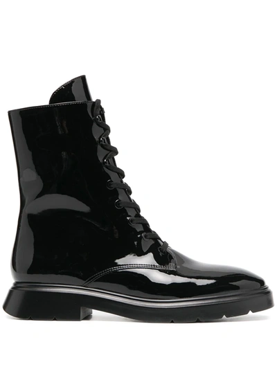 Stuart Weitzman Mckenzee Lace-up Boots In Black