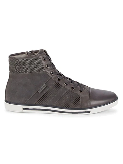 Kenneth Cole New York Men's Initial Move High Top Sneakers In Grey