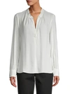 Zadig & Voltaire Split Neck Top In White