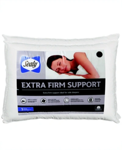 Sealy 100% Cotton Extra Firm Support Standard/queen Pillow 2 Pack In White