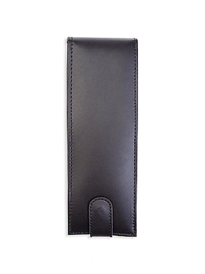 Royce New York Leather Cigar Flask Carrying Case In Black