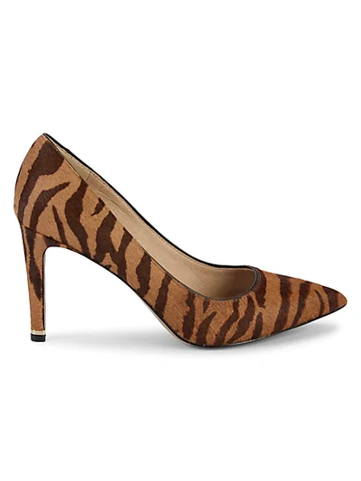 Kenneth Cole New York Women's Riley Calf Hair Pumps In Brown Multi