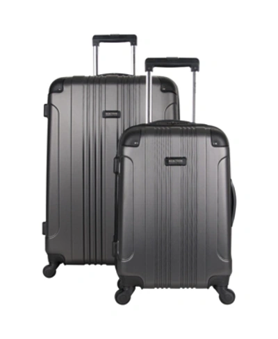 Kenneth Cole Reaction Out Of Bounds 2-pc Lightweight Hardside Spinner Luggage Set In Charcoal
