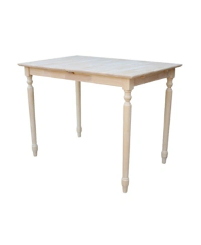 International Concepts Table With Butterfly Extension In Cream