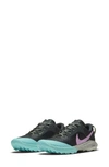 Nike Air Zoom Terra Kiger 6 Trail Running Shoe In Seaweed/ Beyond Pink/ Sage