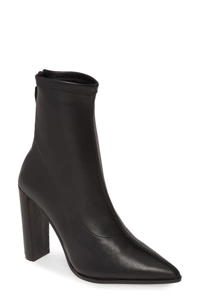 Alias Mae Blink Bootie In Black Stretch Leather