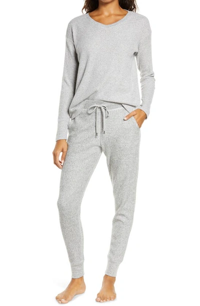 Papinelle Super Soft Waffle Weave Pajamas In  Pink