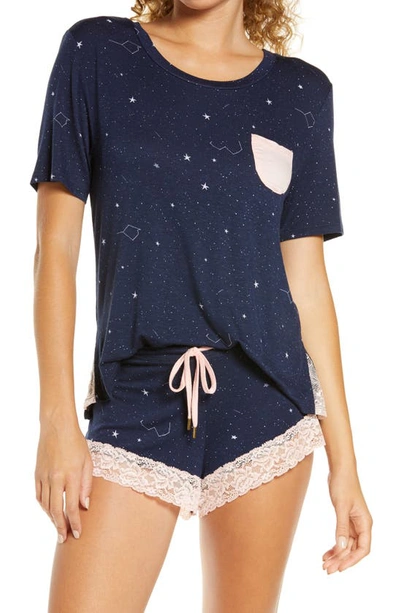 Honeydew Intimates Something Sweet Short Pajamas In Polar Constellation