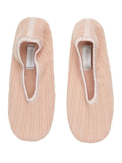 Arlotta Cashmere Ballet Slippers In Blush